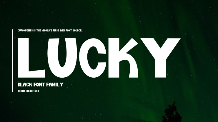 Lucky Black Font