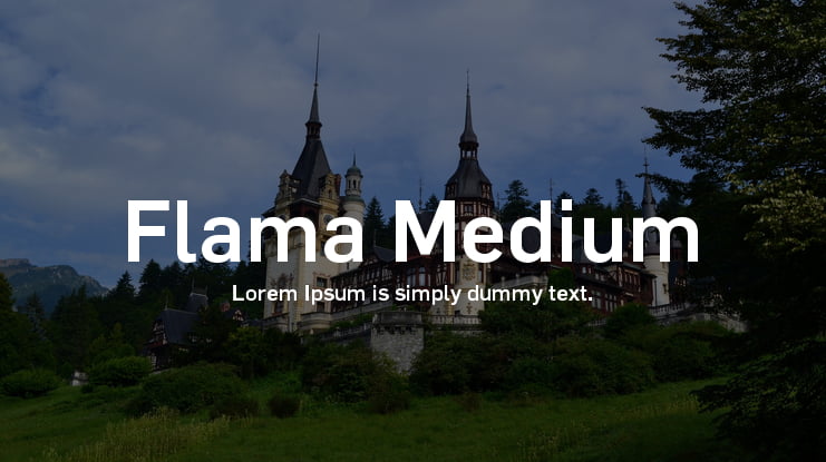 Flama Medium Font