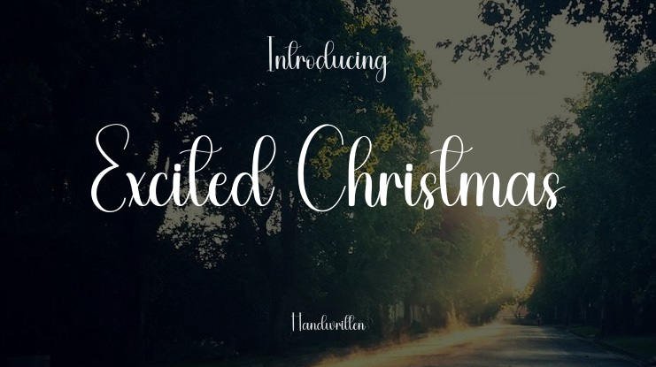 Excited Christmas Font