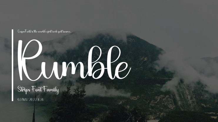 Rumble Strips Font