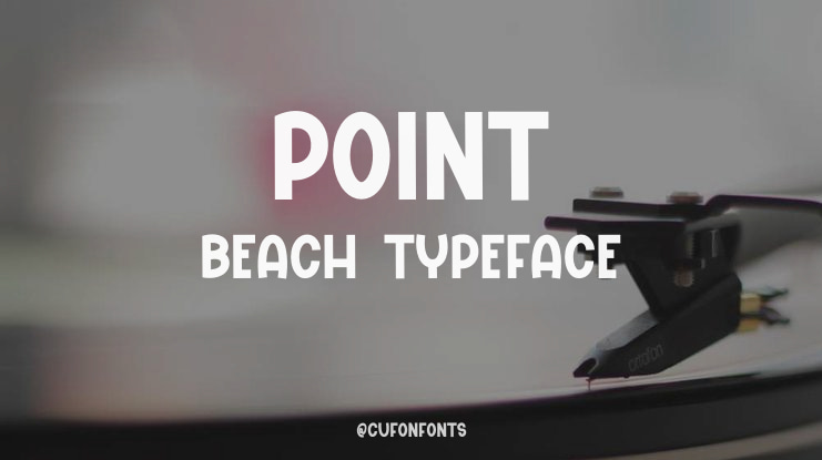 Point Beach Font