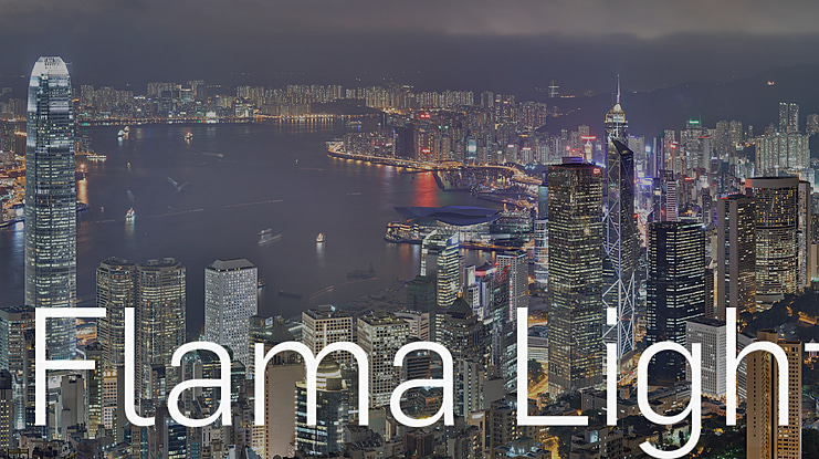 Flama Light Font