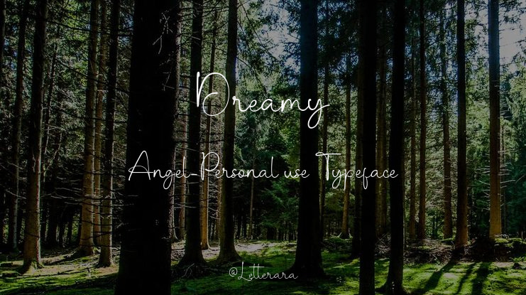 Dreamy Angel-Personal use Font