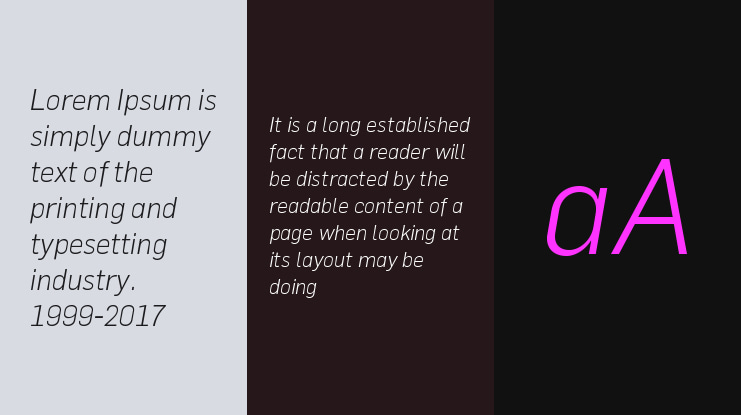 Flama Light Italic Font