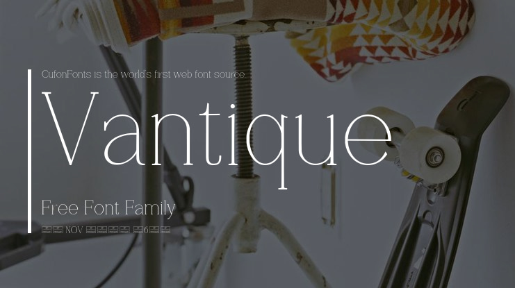 Vantique Free Font