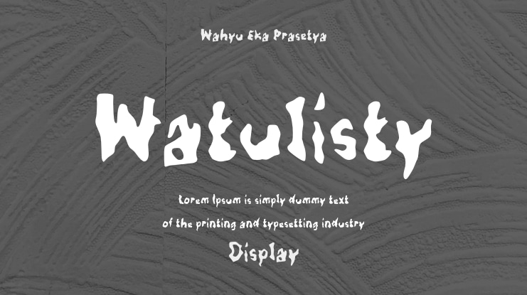 Watulisty Font