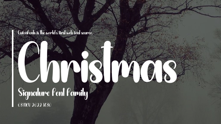 Christmas Signature Font