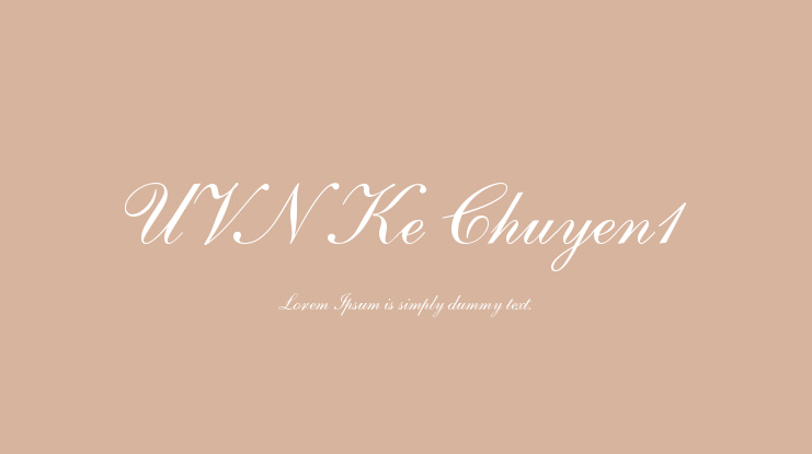 UVN Ke Chuyen1 Font