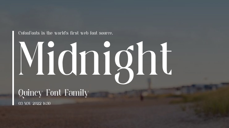 Midnight Quincy Font Family