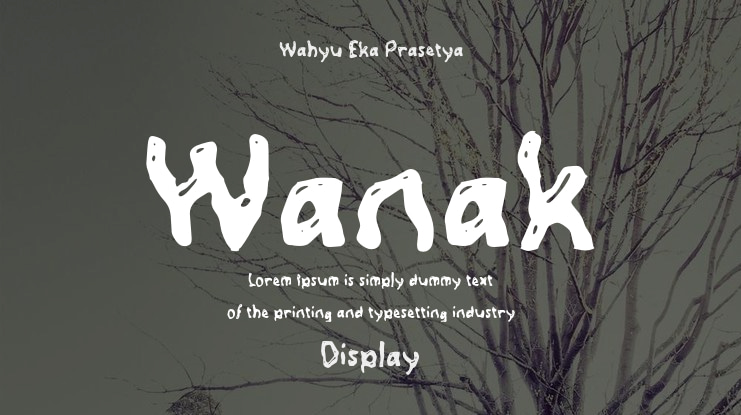 Wanak Font
