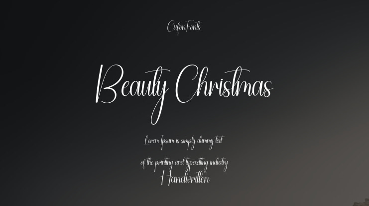 Beauty Christmas Font