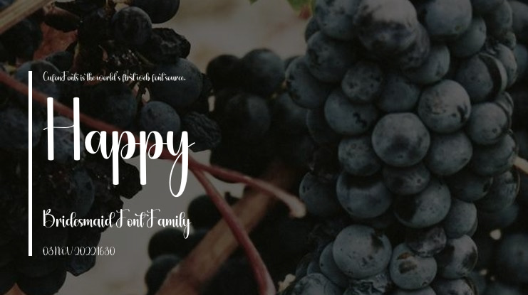 Happy Bridesmaid Font