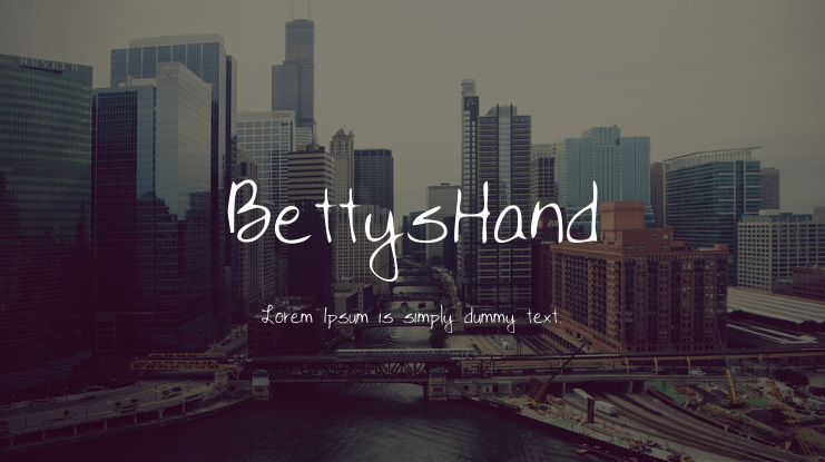 BettysHand Font
