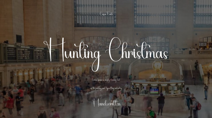 Hunting Christmas Font