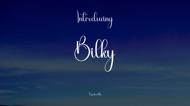 Bilky Font