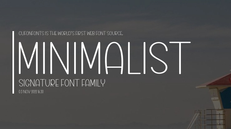 Minimalist Signature Font