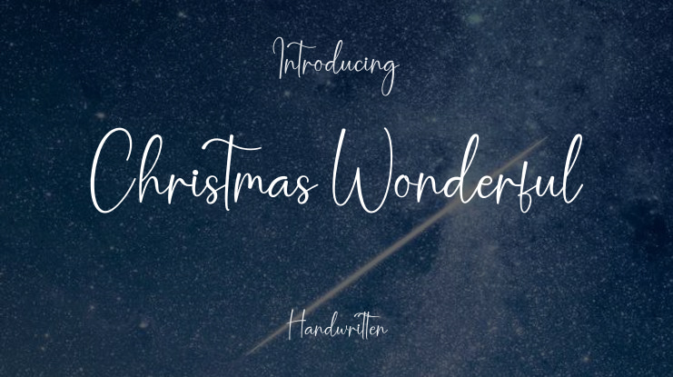 Christmas Wonderful Font