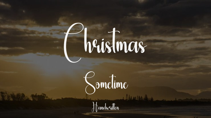Christmas Sometime Font