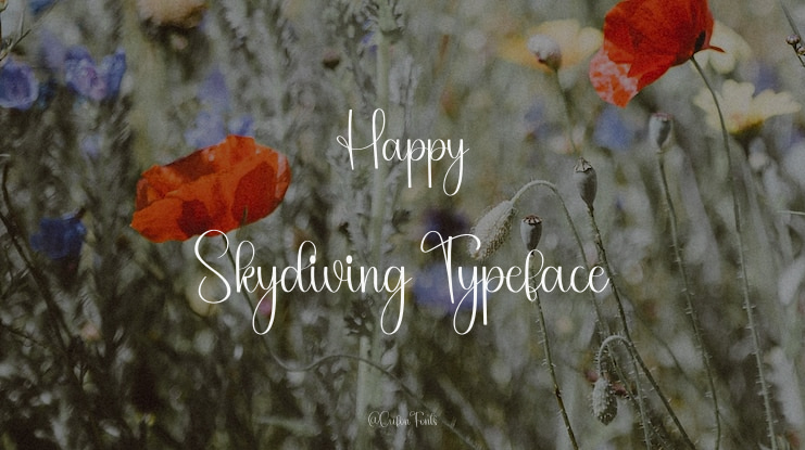 Happy Skydiving Font