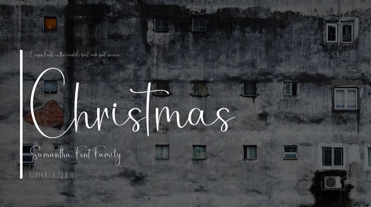 Christmas  Samantha Font