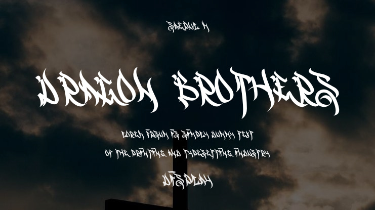 Dragon Brothers Font