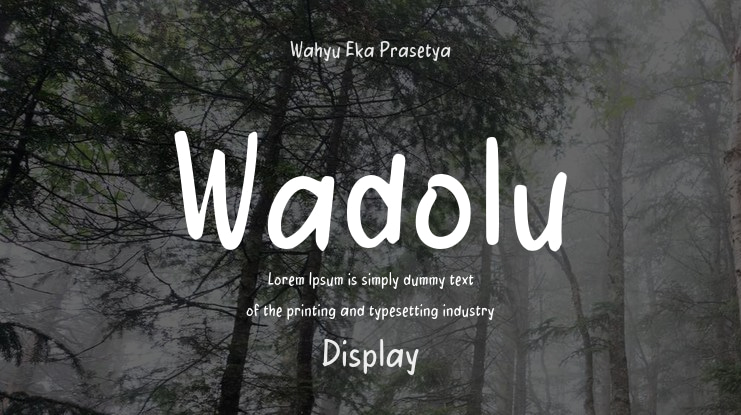 Wadolu Font