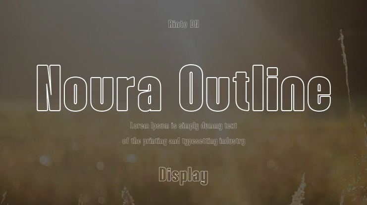 Noura Outline Font Family