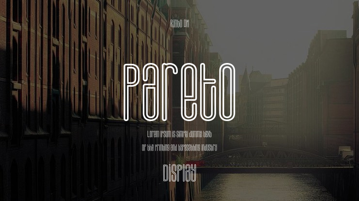 Pareto Font