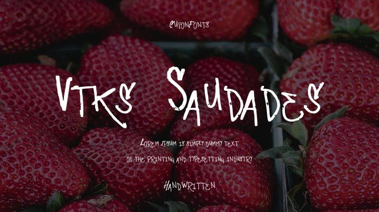 Vtks-Saudades Font