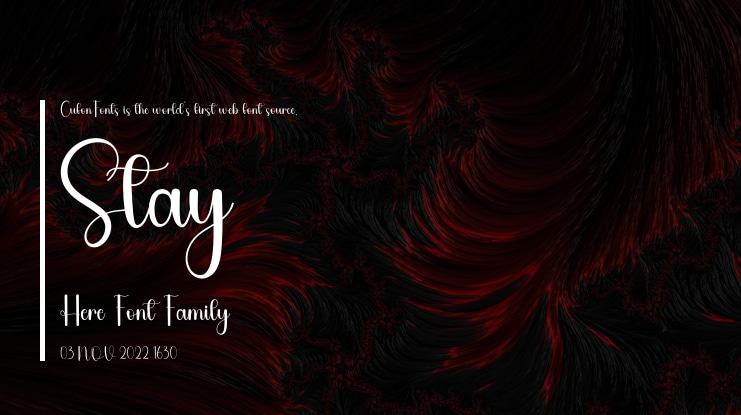 Stay Here Font