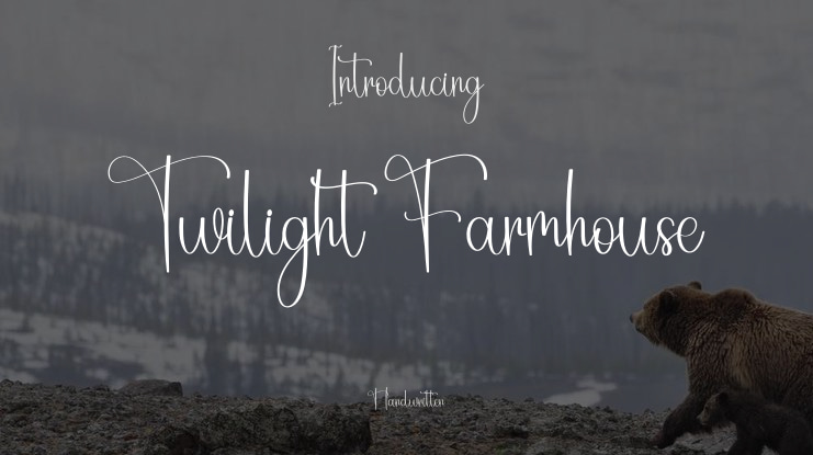 Twilight Farmhouse Font