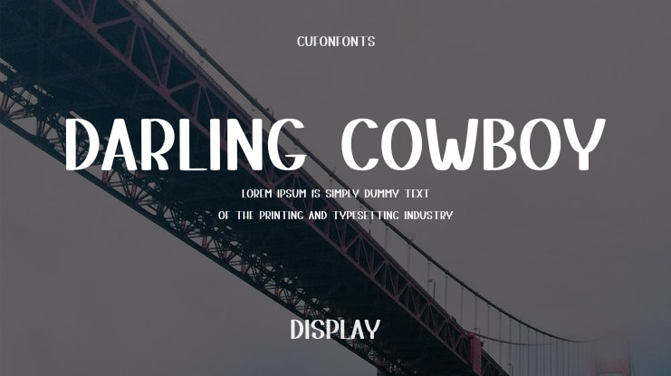 Darling Cowboy Font