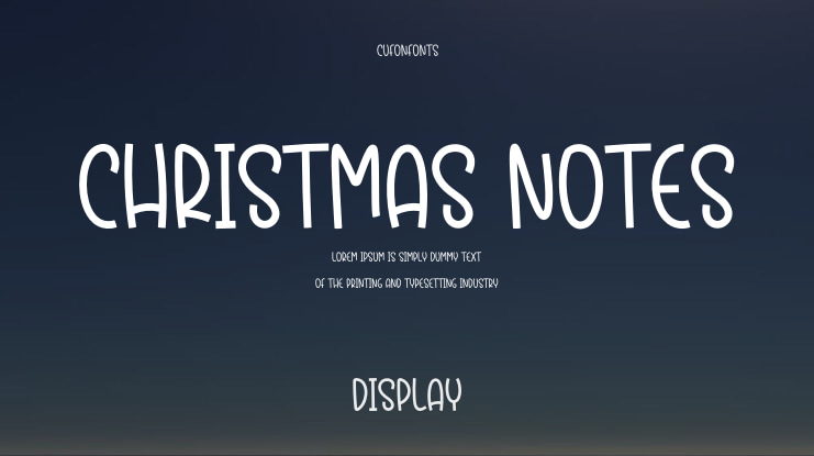 Christmas Notes Font