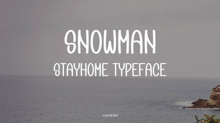 Snowman Stayhome Font