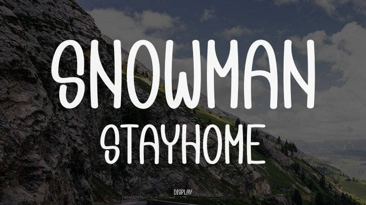 Snowman Stayhome Font