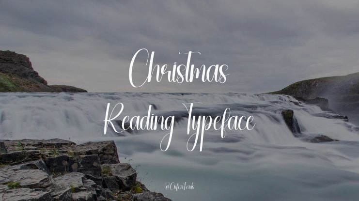 Christmas Reading Font