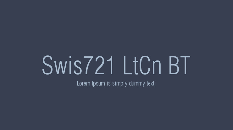 font swis721 lt bt