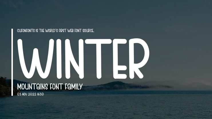 WINTER MOUNTAINS Font