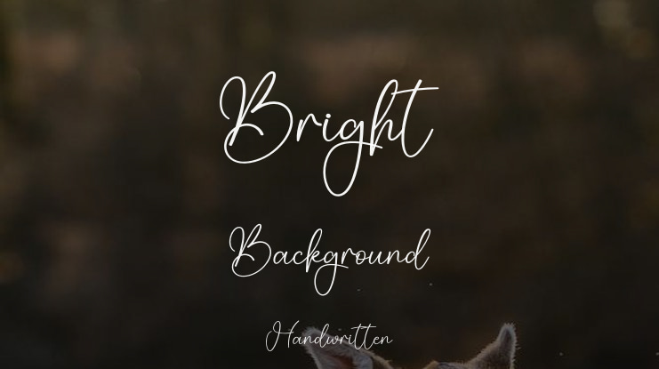 Bright Background Font