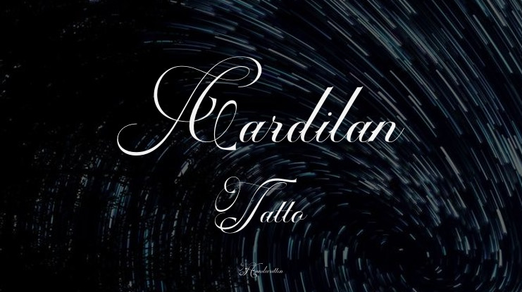 Cardilan Tatto Font