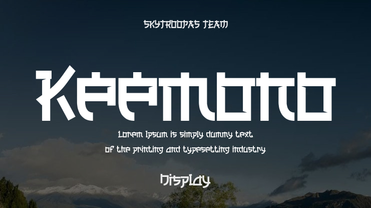 Keemono Font