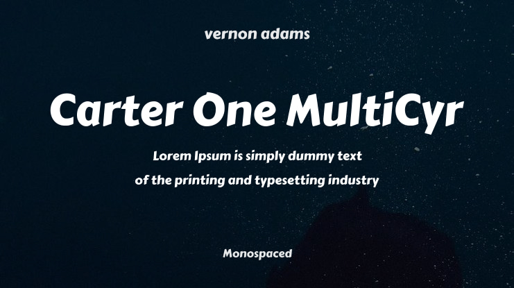 Carter One MultiCyr Font