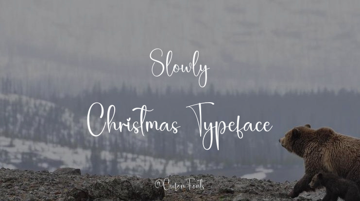 Slowly Christmas Font