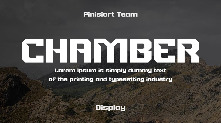 CHAMBER Font