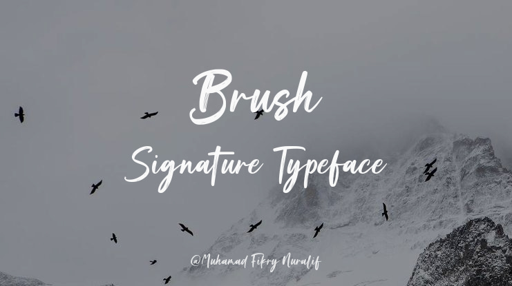 Brush Signature Font