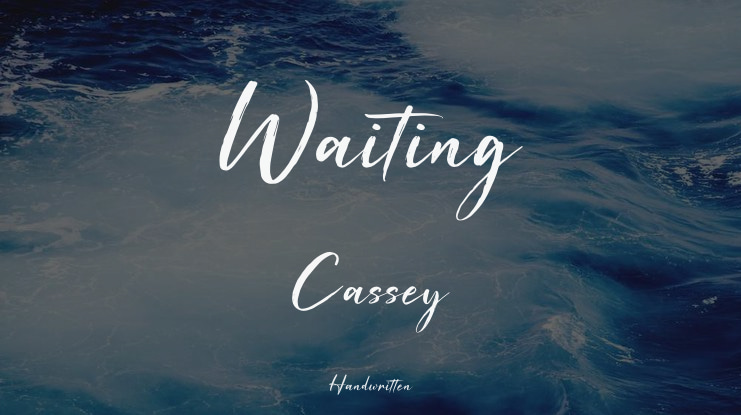 Waiting Cassey Font