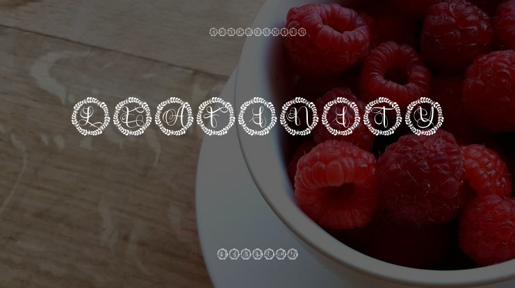 Leafinity Font
