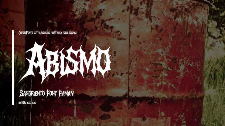 Abismo Sangriento Font