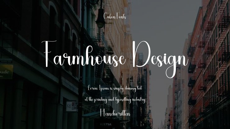 Farmhouse Design Font