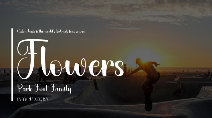 Flowers Park Font